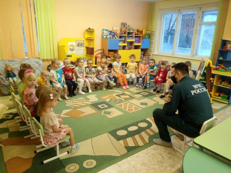Занятие по пожарной безопасности в детском саду