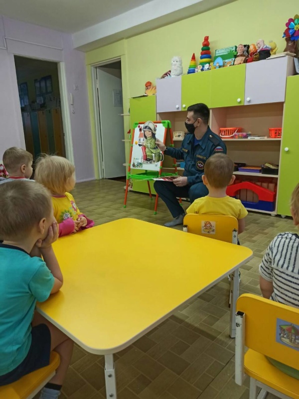 Занятие по пожарной безопасности в детском саду