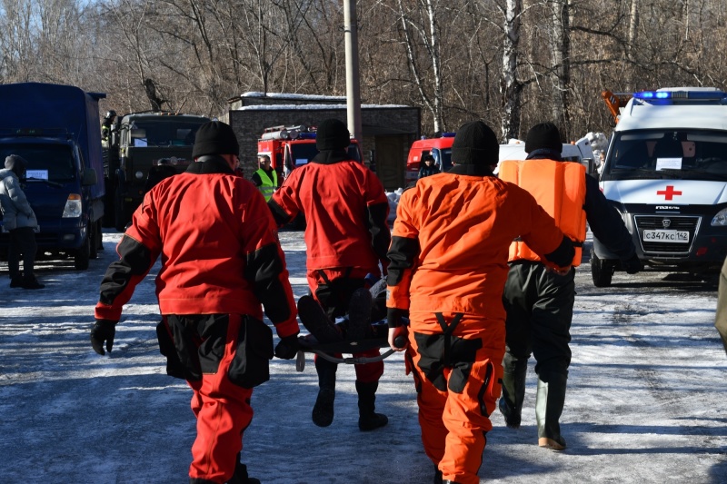 Участие в командно-штабных учениях: паводок