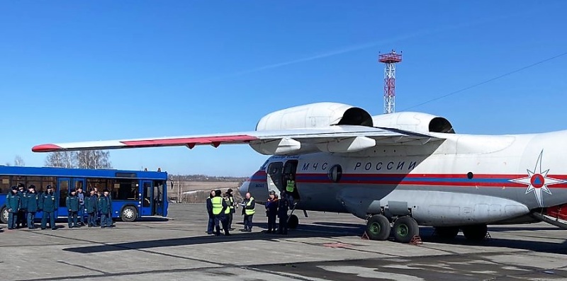 Аэромобильная группировка ФГКУ «Национальный горноспасательный центр» прибыла в Норильск