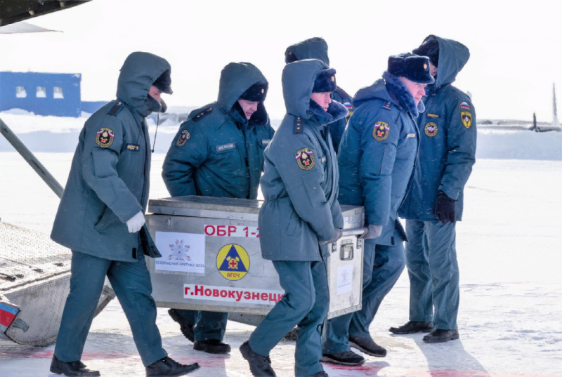 Аэромобильная группировка ФГКУ «Национальный горноспасательный центр» прибыла в Норильск