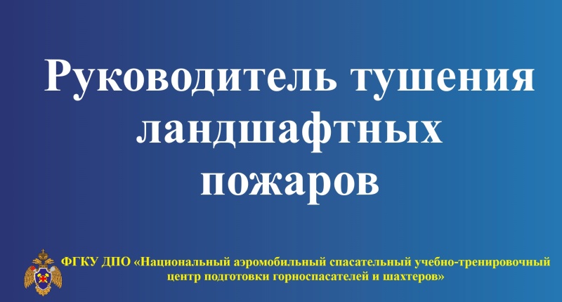 Подготовка рукoводителей тушения ландшафтных пожаров