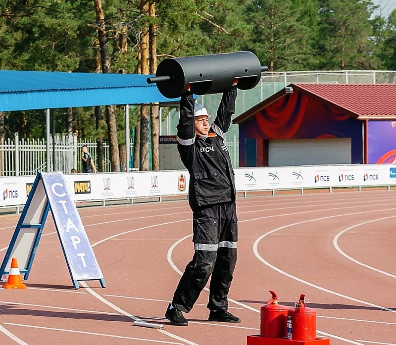 Первое место в горноспасательной эстафете