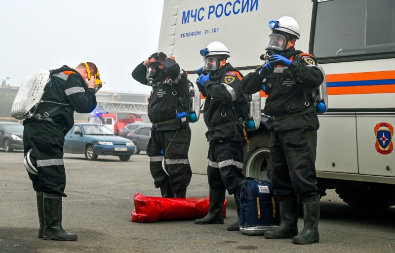 Пожарные учения прошли в одном из ТЦ Новокузнецка
