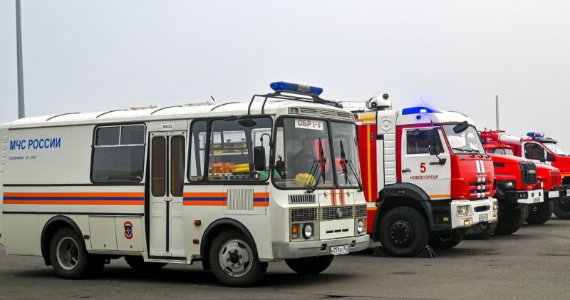 Пожарные учения прошли в одном из ТЦ Новокузнецка