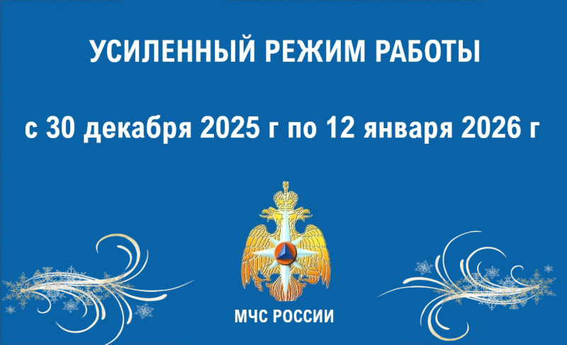 Усиленный рeжим работы в новогодние праздничные дни