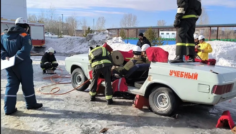 II место в соревнованиях по ликвидации последствий ДТП
