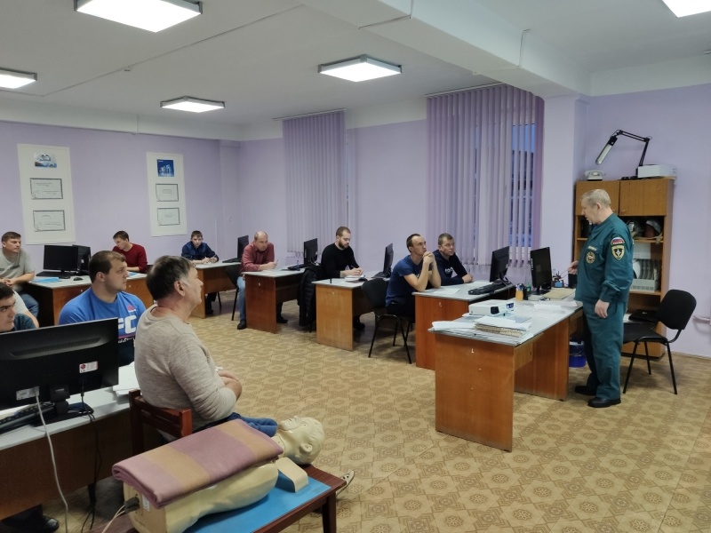 Обучение работников горноспасательного взвода  ОАО «Тыретский солерудник»