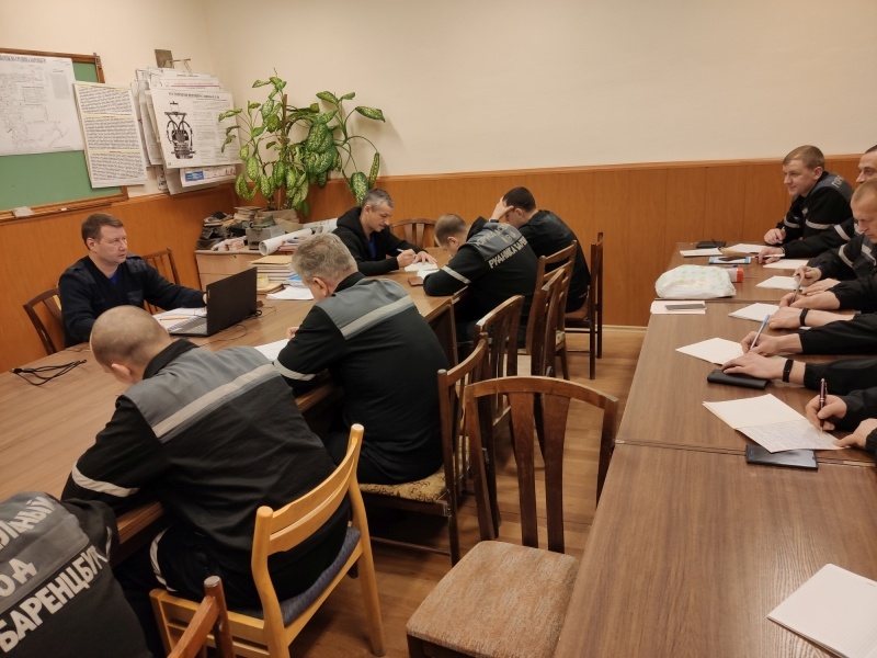 Обучение горноспасателей Баренцбурга