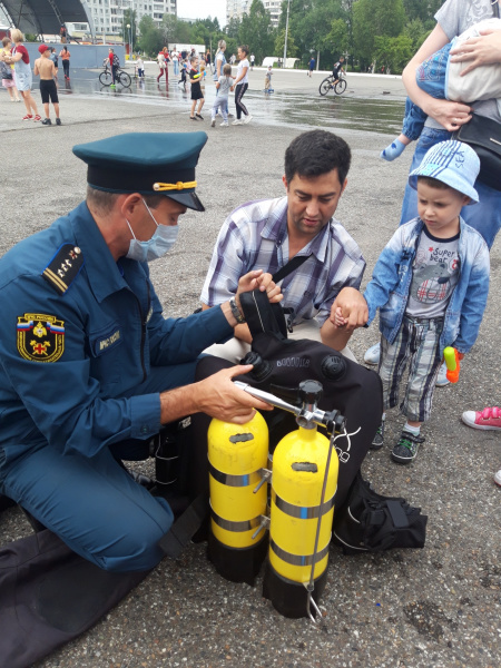 Выставка водолазного снаряжения на Ивана Купалу