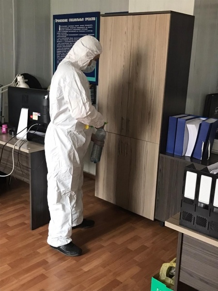 Дезинфекция помещений Национального горноспасательного центра