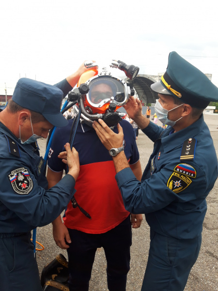 Выставка водолазного снаряжения на Ивана Купалу