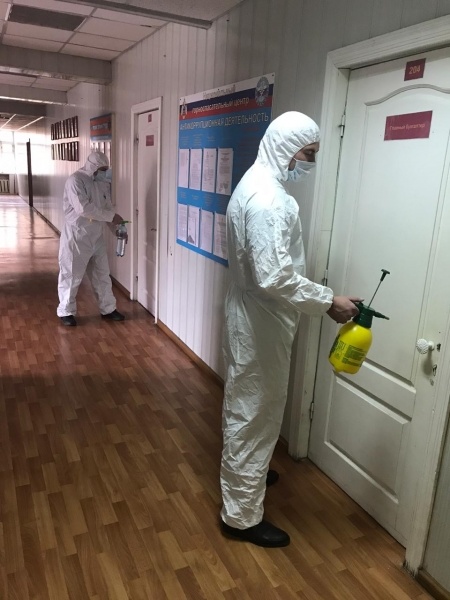 Дезинфекция помещений Национального горноспасательного центра