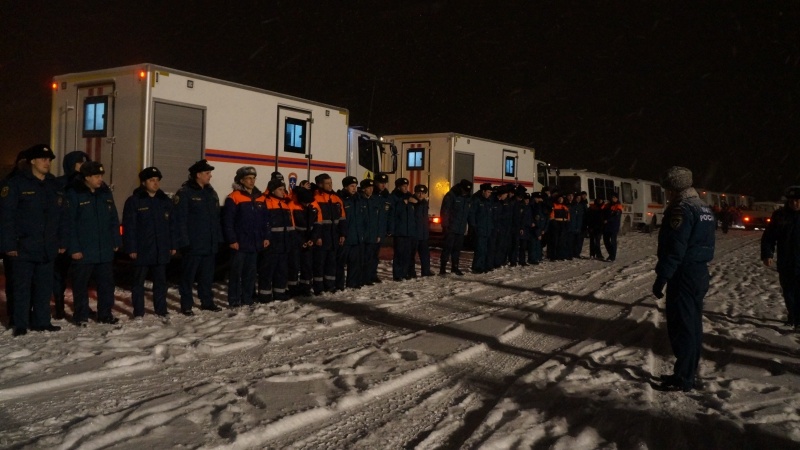 Участие оперативного состава военизированного горноспасательного отряда быстрого реагирования в ликвидации последствий аварии на шахте Северная в г. Воркута